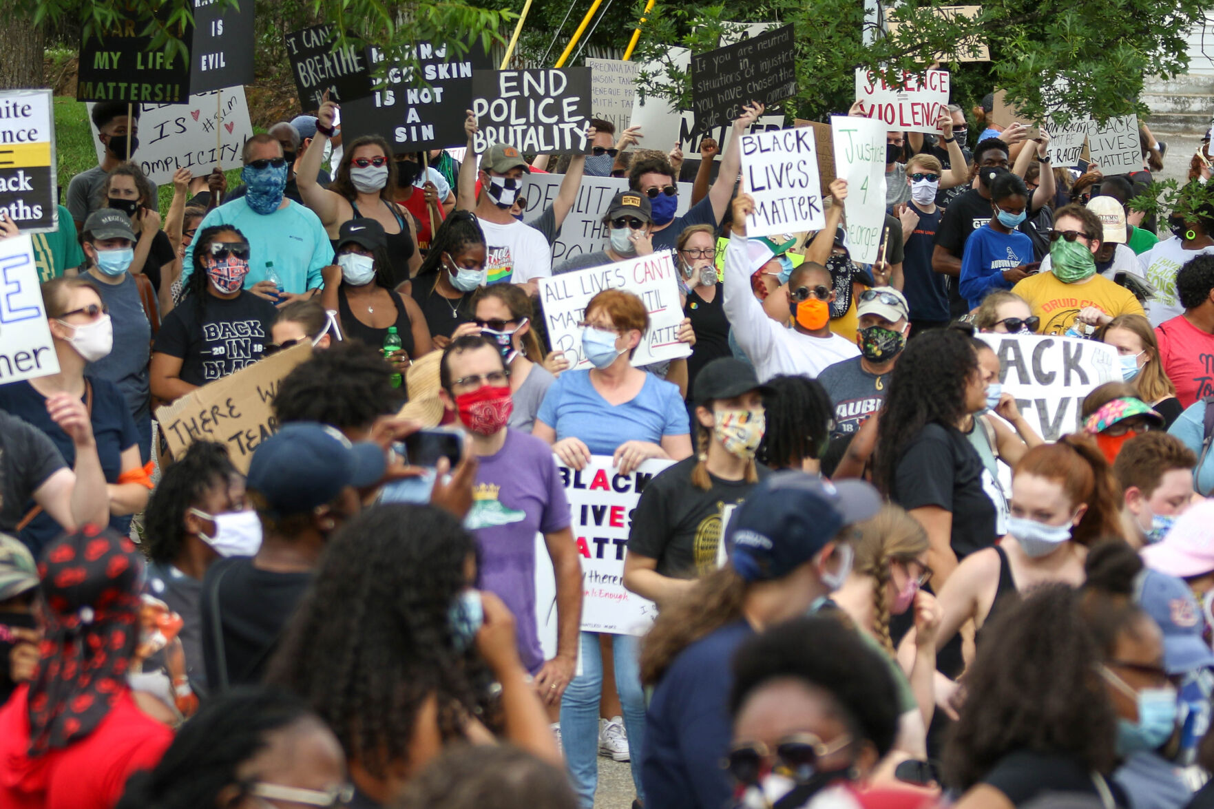 Auburn Students & Community for Change protest and march